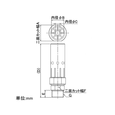 カクダイ キャンドルノズル 施設用噴水 呼び13 流量22L/分 高さ0.3m  5386-13 画像3