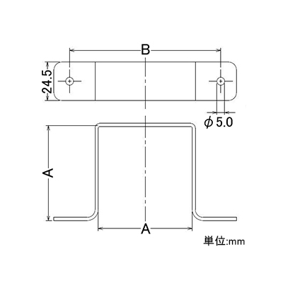 カクダイ 水栓柱用サドルバンド 80角用タイプ  625-603 画像2