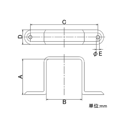 カクダイ 水栓柱用サドルバンド 80角用タイプ ミカゲ  625-621-80 画像2