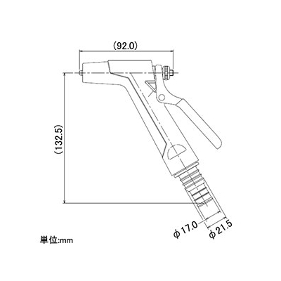 カクダイ 【在庫限り生産完了】レバースプレー 散水ノズル 屋外冷却用 内径15・18mmホース用  5227 画像3