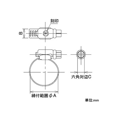 カクダイ 強力キカイバンドA 散水・屋外冷却用 ホース用 締付範囲9～14mm  5360-A 画像2