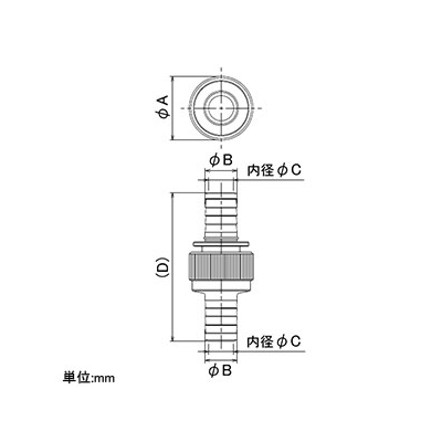 カクダイ 自動カップリング タケノコ式 散水・屋外冷却用 タケノコ外径15mm  5165-15 画像2