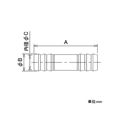 カクダイ ホース接ぎ タケノコ式 散水・屋外冷却用 外径19.5mm  5142-18 画像2