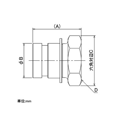 カクダイ 内ネジ・マチノオス接手 大口径ホース用 散水・農水用 呼び25  517-001-25 画像2