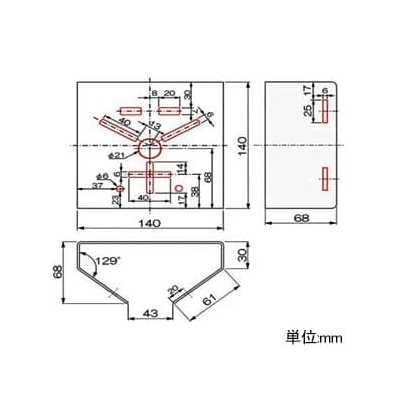 マザーツール 防水型カメラ用ポール取付金具 適合ポール径φ60～350mm ステンレスバンド使用(別売)  SD-P635 画像2