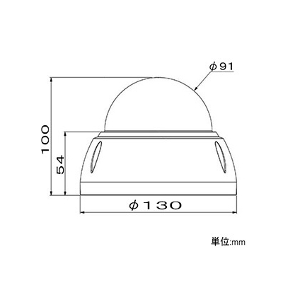 マザーツール フルハイビジョンワンケーブルAHDドームカメラ 電源重畳方式 天井取付用 1/2.8インチカラーCMOSセンサー  MTD-I2204AHD 画像2