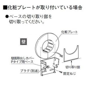 パナソニック 《スッキリダクト》 壁面取出しカバーPタイプ 排じん&換気機能付エアコン用 60型 アイボリー  DAS2604W 画像3