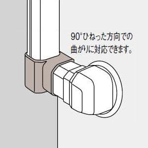 パナソニック 《スッキリダクト》 ツイストジョイント 室内用 60型 アイボリー  DAS3360W 画像2