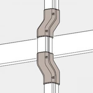 パナソニック 《スッキリダクト》 段差エルボ 80型 ブラウン  DAS4480A 画像2