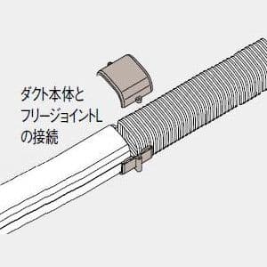 パナソニック 《スッキリダクト》 ジョイントサドル 60型 アイボリー  DAS5602W 画像2