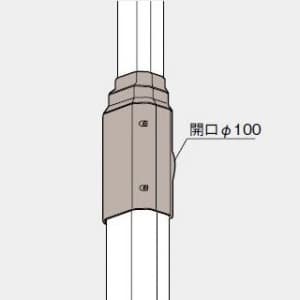 パナソニック 《スッキリダクト》 径異分岐ジョイント ブラウン  DAS52101A 画像2