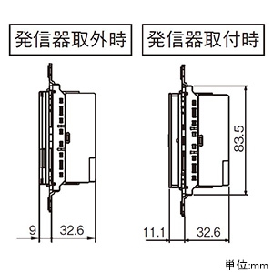 パナソニック とったらリモコン 受信器・発信器セット 2線式・親器・3路配線対応形 逆位相調光用・3チャンネル形 適合LED専用3.2A マットホワイト  WTA56713W 画像3