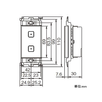 パナソニック タッチLEDお好み点灯スイッチ 親器・受信器 3線式 適合LED専用1.6A マットホワイト  WTY5421W 画像2