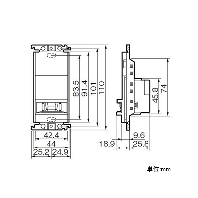 パナソニック 熱線センサ付自動スイッチ子器 《かってにスイッチ》 壁取付 DC12V ブランクチップ付 ホワイト  WTK1911WK 画像4