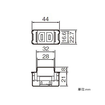 パナソニック 埋込コンセント ブラック  WN1001B 画像2