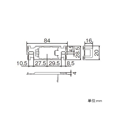 パナソニック 取付枠 はさみ金具対応 1コ用  WCN3721 画像3