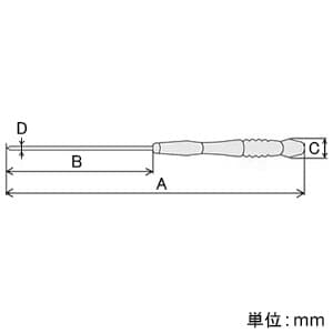 エンジニア マイクロドライバー 先端(+)#0 全長195mm  DM-02 画像2