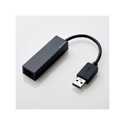 ELECOM(エレコム) 有線LANアダプター ギガビット対応 USB3.0 Type-A ケーブル長9cm ブラック EDC-GUA3-B