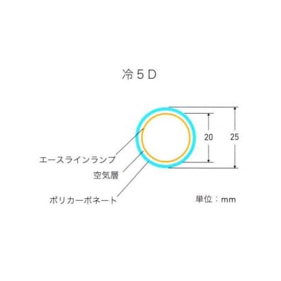 DNライティング(ディーエヌライティング) 【受注生産品】コールドケースランプ ランプ長:2368mm 3波長形昼白色 5000K  FLR96T6EX-N・冷5D 画像3