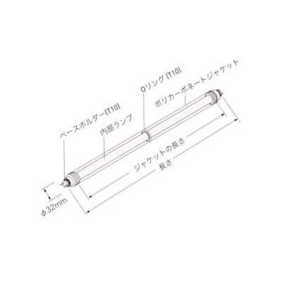 DNライティング(ディーエヌライティング) 【在庫限り生産完了】コールドケースランプ 冷510 T6 ランプ長:1149mm 白色 色温度:4200K  FLR48T6Wレイ510 画像2