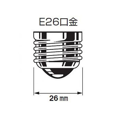 ニッケンハードウエア LED電球 《ViewLamp》 バラストレス水銀ランプ160W形 縦型看板用 狭角40° 電球色 E26口金 ブラック  VLE26NR-W/BK 画像3