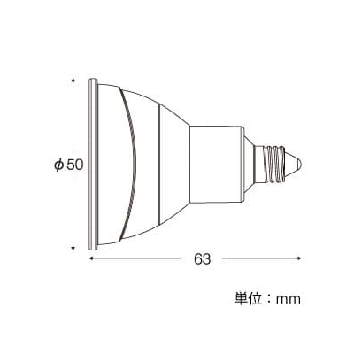 ウシオライティング LED電球 ダイクロハロゲン形 Vividモデル JDR40W相当 電球色 広角配光 調光対応 口金E11  LDR5L-W-E11/D/27/5/35-HC-C 画像2