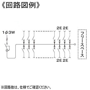 パナソニック 住宅用分電盤 《コスモパネル》 標準タイプ 露出・半埋込両用形 10+2 主幹50A リミッタースペースなし フリースペース付  BQRF85102 画像2