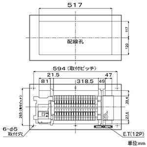 パナソニック 住宅用分電盤 《コスモパネル》 エコキュート・IH対応 露出・半埋込両用形 34+2 主幹50A リミッタースペースなし フリースペース付  BQEF85342B2 画像4