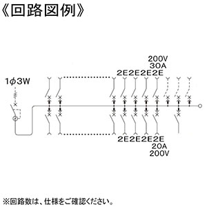 パナソニック 住宅用分電盤 《コスモパネル》 太陽光発電システム(40A)・エコキュート・IH対応 露出・半埋込両用形 6+3 主幹50A リミッタースペースなし  BQE8563M2 画像2