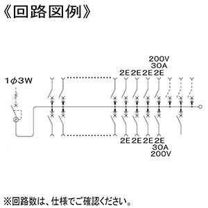 パナソニック 住宅用分電盤 《コスモパネル》 太陽光発電システム(40A)・エコキュート・電気温水器・IH対応 露出・半埋込両用形 6+3 主幹50A リミッタースペースなし  BQE8563M3 画像2