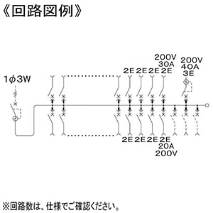 パナソニック 住宅用分電盤 《コスモパネル》 EV・PHEV・エコキュート・IH対応 露出・半埋込両用形 18+3 主幹100A リミッタースペースなし  BQE81183B2E4 画像2