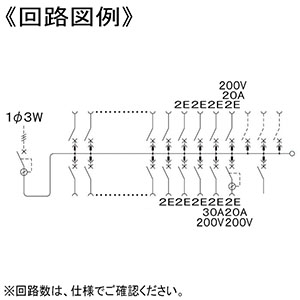 パナソニック 住宅用分電盤 《コスモパネル》 EV・PHEV・太陽光発電システム・エコキュート・IH対応 露出・半埋込両用形 22+3 主幹50A リミッタースペースなし  BQE85223M2EV 画像2