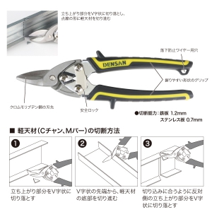 ジェフコム 金切バサミ ミニサイズ  MS-19S 画像2