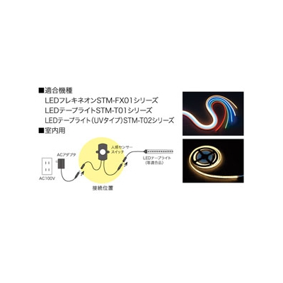 ジェフコム 延長コード LEDフレキネオン・テープライト用 長さ5m  STM-TFX-L05 画像2