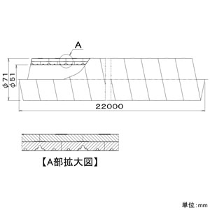 パナソニック 断熱チューブ 呼び径φ50mm 長さ22m  FY-KXH222 画像2