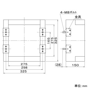 パナソニック 木枠 組立式 25cm有圧換気扇用  FY-KWU25 画像2