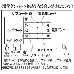 パナソニック 浅形レンジフ?ド ガス湯沸器電動ダンパー連動タイプ 5方向排気 角ダクト接続形 ホワイト  FY-60HF4PG5 画像3