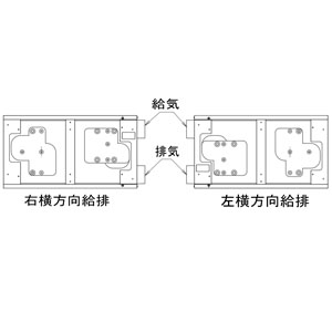 パナソニック 熱交換形換気扇用アダプター ダクト横接続用  FY-AD17A2H 画像3