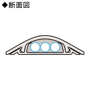 ELECOM(エレコム) 床用モール 幅45mm 長さ1m 木目調  LD-GA1307/WD 画像2