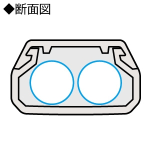 ELECOM(エレコム) フラットモール 幅17mm 長さ1m 両面シール付 ホワイト  LD-GAF1/WH 画像2