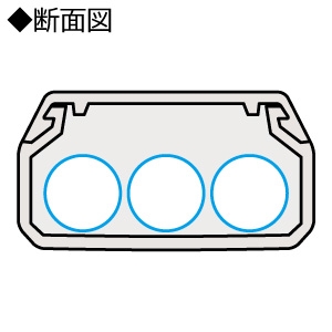 ELECOM(エレコム) フラットモール 幅22mm 長さ1m 両面シール付 ホワイト  LD-GAF2/WH 画像2