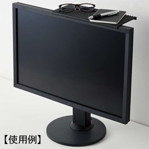 ELECOM ディスプレイボード 厚み2～8.5cm液晶ディスプレイ対応 耐荷重2kg 滑り止めシート付  PCA-DPTS3012BK 画像3