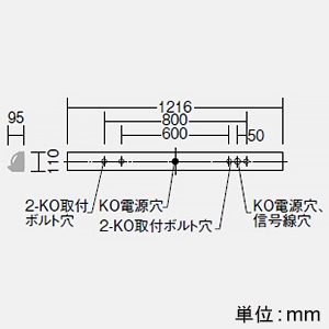 DAIKO LED長形ベースライト 40形 直付形 ウォールウォッシャー 一般用 6900lmクラス FHF32形高出力型×2灯相当 非調光 昼白色  LZB-92420XW+LZA-92824W 画像2