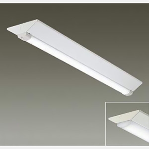 DAIKO LED長形ベースライト 40形 軒下用・防雨形 直付形 幅230mm 2000lmクラス FLR40形×1灯相当 非調光 昼白色 LZW-93073XW+LZA-93077W