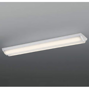 コイズミ照明 LEDベースライト 40形 直付型 逆富士・2灯用 W230 8000lmクラス 調光 昼白色  AH92027L+AE49465L*2