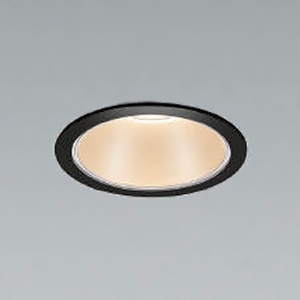 コイズミ照明 LEDベースダウンライト M形 1000lmクラス 白熱球100W相当 埋込穴φ75mm 配光角50° 非調光 白色 シルバーコーン・黒色枠  AD53368