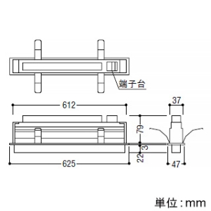 LED一体型ベースライト 《ソリッドシームレススリム》 半埋込型 高気密