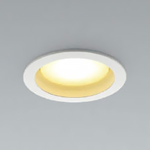 コイズミ照明 LEDダウンライト ベースタイプ 高気密SB形 白熱球60W相当 埋込穴φ100mm 散光配光 調光 温白色 ランプ付 ファインホワイト AD1204W35