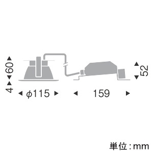 遠藤照明 LEDベースダウンライト 一般型 高気密SB形 1000TYPE FHT32W・白熱球100W相当 埋込穴φ100mm 拡散配光 調光調色 昼光色～電球色 鏡面コーン・白枠  EFD8952W 画像2