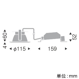 遠藤照明 LEDベースダウンライト 一般型 高気密SB形 700TYPE FHT24W・白熱球80～60W相当 埋込穴φ100mm 拡散配光 調光調色 昼光色～電球色 白コーン  EFD8959W 画像2